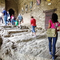 Marksburg Castle - Riders' Stairway. The wall displays coats of arms of various Marksburg owners